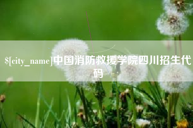 西双版纳中国消防救援学院四川招生代码