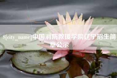 西双版纳中国消防救援学院辽宁招生简章公示