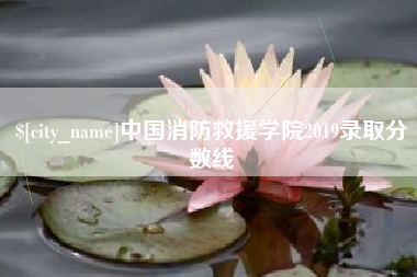 西双版纳中国消防救援学院2019录取分数线