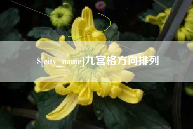 西双版纳九宫格方向排列