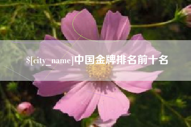 西双版纳中国金牌排名前十名
