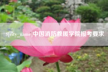 西双版纳中国消防救援学院报考要求