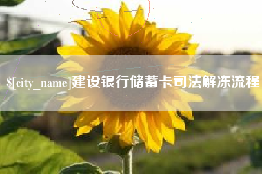西双版纳建设银行储蓄卡司法解冻流程
