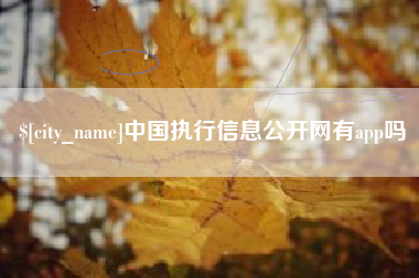 西双版纳中国执行信息公开网有app吗