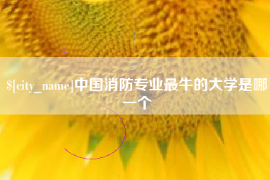 西双版纳中国消防专业最牛的大学是哪一个