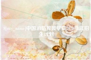 西双版纳中国消防救援学院2020浙江招生计划