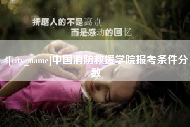 西双版纳中国消防救援学院报考条件分数