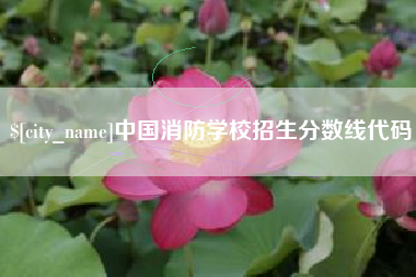 西双版纳中国消防学校招生分数线代码