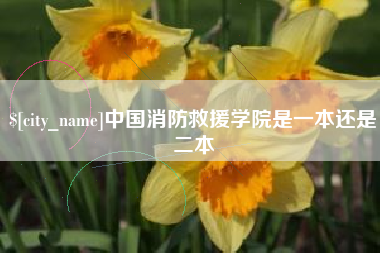 西双版纳中国消防救援学院是一本还是二本