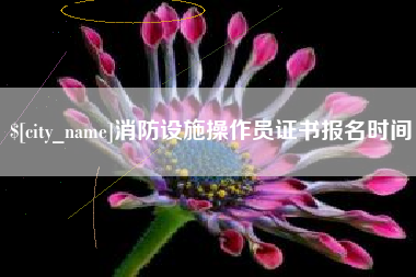 西双版纳消防设施操作员证书报名时间