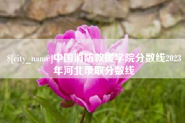 西双版纳中国消防救援学院分数线2023年河北录取分数线