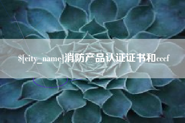 西双版纳消防产品认证证书和cccf
