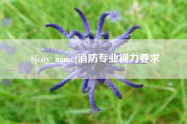 西双版纳消防专业视力要求