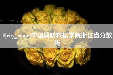 西双版纳中国消防救援学院浙江省分数线