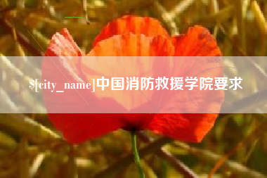 西双版纳中国消防救援学院要求