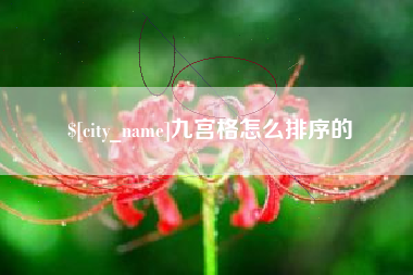 西双版纳九宫格怎么排序的