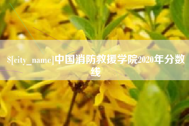 西双版纳中国消防救援学院2020年分数线