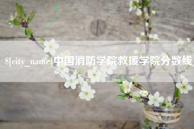 西双版纳中国消防学院救援学院分数线